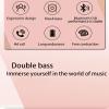 P2961 Wireless Bluetooth Headphones, Minimalist Style Over-Ear Headset with 40mm Drivers, Bluetooth 5.3, Type-C Charging, 8+ Hours Playtime, FM Radio, (Dark Gray) view 3