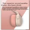 P2961 Wireless Bluetooth Headphones, Minimalist Style Over-Ear Headset with 40mm Drivers, Bluetooth 5.3, Type-C Charging, 8+ Hours Playtime, FM Radio, (Dark Gray) view 4