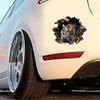 3D Tiger Breaking Through Wall Vinyl Decal Sticker, 2 Pack Waterproof Removable for Laptops, Cars, Walls, Furniture, Bedroom Decoration LB-0011 view 3