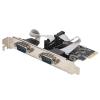DirectNine Basics PCIE PCI Express to Dual Serial DB9 RS232 2 Port Adapter Card Highspeed POS ATM view 3