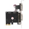 DirectNine Basics PCIE PCI Express to Dual Serial DB9 RS232 2 Port Adapter Card Highspeed POS ATM view 4