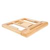 Ash Wood Computer Stand, Desktop Folding Stand, Adjustable Height and Angle for Laptops and Tablets up to 14 Inch, Multifunctional Holder with Pen Storage Space for Study Office Ga (Light Wood Color) view 1