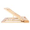 Ash Wood Computer Stand, Desktop Folding Stand, Adjustable Height and Angle for Laptops and Tablets up to 14 Inch, Multifunctional Holder with Pen Storage Space for Study Office Ga (Light Wood Color) view 4
