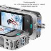 EIMSOAH Camera Frame Cage, Aluminum Alloy Protective Case for Insta X5 with Cold Shoe Mounts and 1/4 Screw Connector, Metal Cage for Camera Accessories view 4