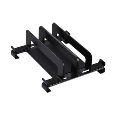 Bassadoro Laptop Stand and Desk Organizer, Space Saving Laptop Holder with Keyboard Tray for 17 inch Laptops, Adjustable Ergonomic Stand for Desk, Bed, and Couch Use- Black