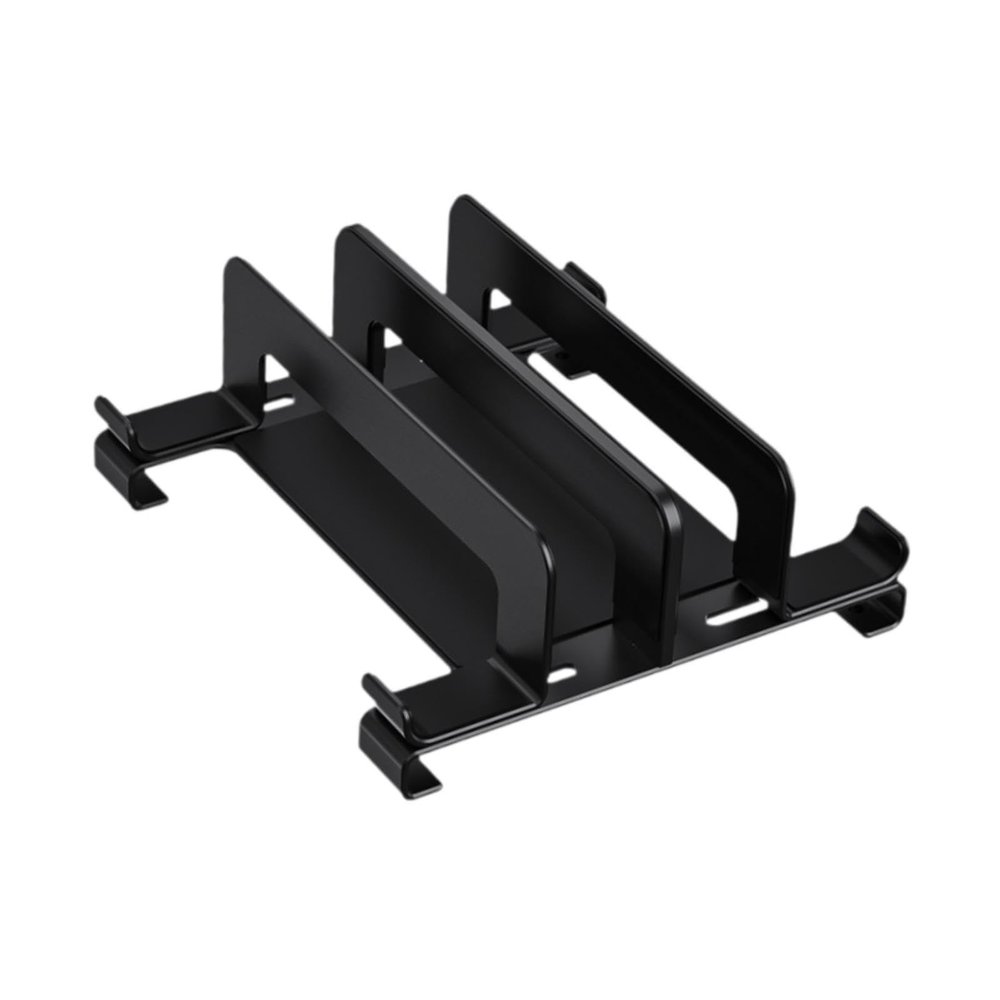 Bassadoro Laptop Stand and Desk Organizer, Space Saving Laptop Holder with Keyboard Tray for 17 inch Laptops, Adjustable Ergonomic Stand for Desk, Bed, and Couch Use- Black
