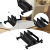 Bassadoro Laptop Stand and Desk Organizer, Space Saving Laptop Holder with Keyboard Tray for 17 inch Laptops, Adjustable Ergonomic Stand for Desk, Bed, and Couch Use- Black view 3