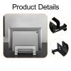 Bassadoro Laptop Stand and Desk Organizer, Space Saving Laptop Holder with Keyboard Tray for 17 inch Laptops, Adjustable Ergonomic Stand for Desk, Bed, and Couch Use- Black view 4