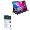 BoxWave Screen Protector Compatible with InnoView Portable Monitor (15.6 in) - ClearTouch Crystal Privacy (2-Pack), Privacy Screen Protector Flexible Film Clear view 1