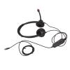 Business H390DRJ9- Dual Ear RJ9 Wired Noise Canceling Black Headset for Teleconferencing Wide Compatibility view 1