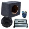 Harmony Audio Alpine fits Rearfire W12S4 Single 12" Subwoofer 250W Loaded Sealed Sub Box Enclosure Bundle | HA-A400.1 400W Amplifier, 8GA Amp Wiring Kit view 1