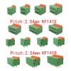 CTGFBUW 10Pcs KF141R KF141V 2.54mm Pitch 2P-10Pin PCB Mounted Spring Screwless Terminal Block Connectors for 26-20AWG Wire(KF141R,2P) view 2