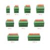 CTGFBUW 10Pcs KF141R KF141V 2.54mm Pitch 2P-10Pin PCB Mounted Spring Screwless Terminal Block Connectors for 26-20AWG Wire(KF141R,2P) view 4