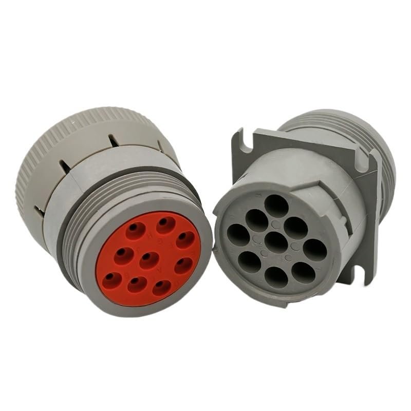 1/2 Sets 9 Pin Connector Non-Threaded Rear in Line HD16-9-96S HD14-9-96P(9p Female Male,1 Set_9P)