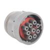 1/2 Sets 9 Pin Connector Non-Threaded Rear in Line HD16-9-96S HD14-9-96P(9p Female Male,1 Set_9P) view 3