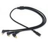 SZYingXian 1 to 3 Power Cable D-tap Male/DC2.5 Female to 3X DC 5.5x2.5mm Monitor with Right Angle Connectors for Multi Monitor - 60cm (DC2.5 Female to 3X DC2.5mm) view 1