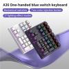 Gugxiom Number Pad, Mechanical USB C Wired Numeric Keypad, with RGB Backlit, 34 Keys Numpad for Laptop Desktop Computer PC (Black) view 2