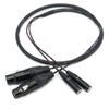 SZYingXian Audio Cable Dual TA3M/TA3F to Dual XLR 3 Pin Female Microphone Cord for BMPCC Camera/Sound Devices 778T - 60cm (Dual TA3M to Dual XLR 3Pin Female) view 3