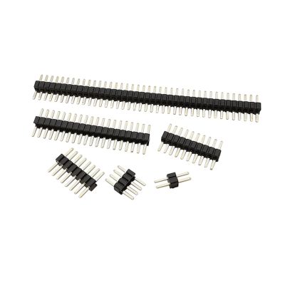 CTGFBUW 10Pcs 1.27mm Pitch Single Row Male 1 * 2/3/4/5/6/7/8/10/12/15/20/40/50Pin Breakaway PCB Board Pin Header Connector Strip .27 Mm(12P)