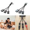 ECVGHD USB Male to USB Female Jack Splitter Hub Power Cord Extension Adapter view 2
