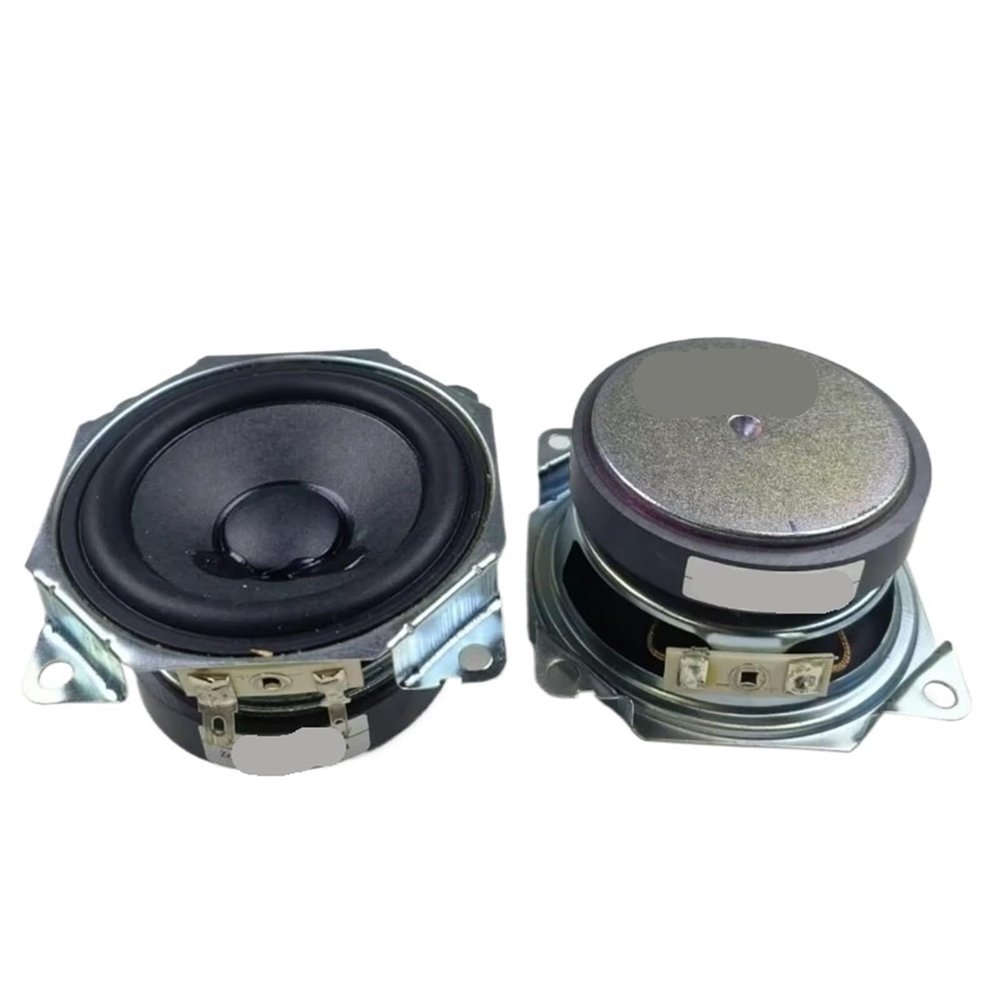 2Pcs 3 Inch Full Range Speaker 4 Ohm 15W Rubber Edge High Power Audio Loudspeaker Speaker Modification