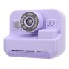 Instant Print Camera with 2.4 Inch IPS Screen, 12MP Digital Travel Camera, Thermal Print Paper Included - Portable Design, Printing, Ideal for Kids and Beginners (Purple) view 3