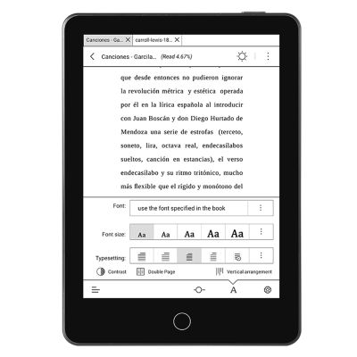 Asixxsix 6 Inch Ebook Reader, 300DPI Clear Screen with Built in Reading Light, 4GB RAM 64GB Storage Expandable, Supports Multiple Formats, for Reading Books and Documents (Black)