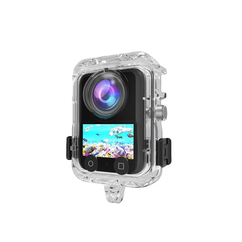 40M Full-Protection Waterproof Case for DJI OSMO 360 Camera Anti-Pressure Anti-Scratch Bump-Resistant Drop-Proof PC Diving Housing with Anti-Fog Insert Ensuring 360 Barrier-Free Underwater Shooting