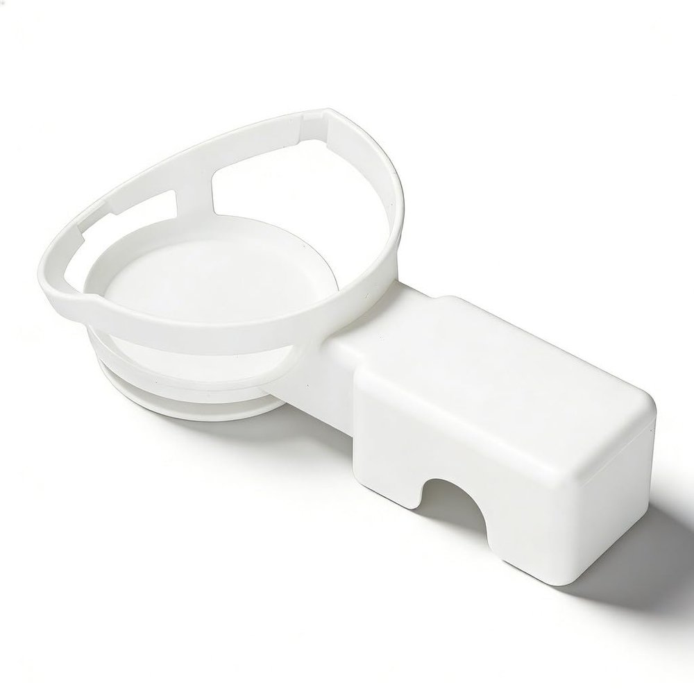 Juqrelith Wall Mount Hanger Holder for Dot 4th Gen, ABS Material, 7.1x4.1x2.4in - Easy Installation, Cord Management, Space - Saving Organizer (Amazon 4th Generation White)