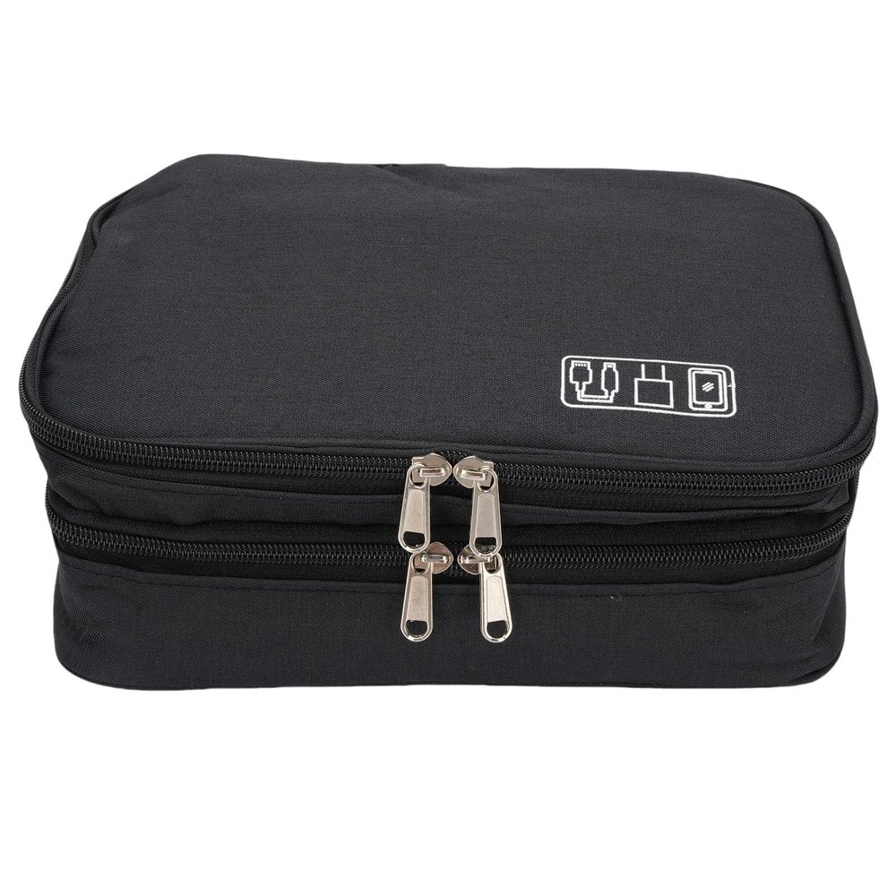 Pongnas Travel Organizer Bags, Watertight Travel Cable Organizer Electronics Storage Pouch for Phone Laptop Charger Power Bank