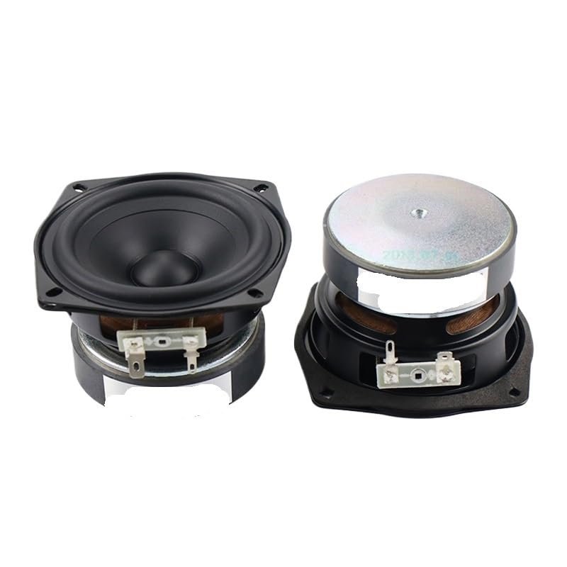 3.5 Inch 90mm Speaker Midrange Woofer Full Range Horn Mid-bass Composite Cone Rubber Edge 6OHM 20W 2PCS