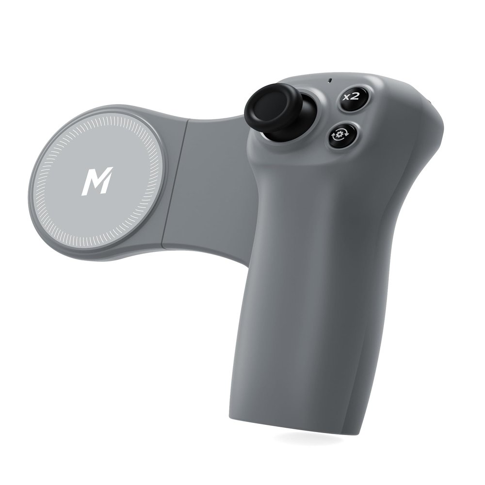 MOVMAX Remote Controller for DJI Osmo Pocket 4/3/2, Wireless Remote Control with Hall Effect Joystick, Ergonomic Handle Magnetic Attach, DJI Osmo Pocket Accessories