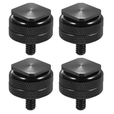 Toddmomy 4 PCS Double Thread Tripod Screw Adapter with Hot Shoe Mount for DSLR Camera Flash Shoe Conversion Accessory