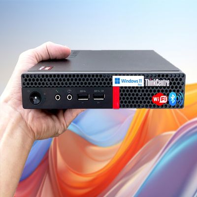 Lenovo ThinkCentre Micro Computer, 16GB RAM, 1TB SSD, AMD CPU, Dual-Display Support, Wi-Fi, Bluetooth, USB Ports, Ethernet Port, w/o Keyboard&Mouse, Windows 11 Pro, for Business&Home