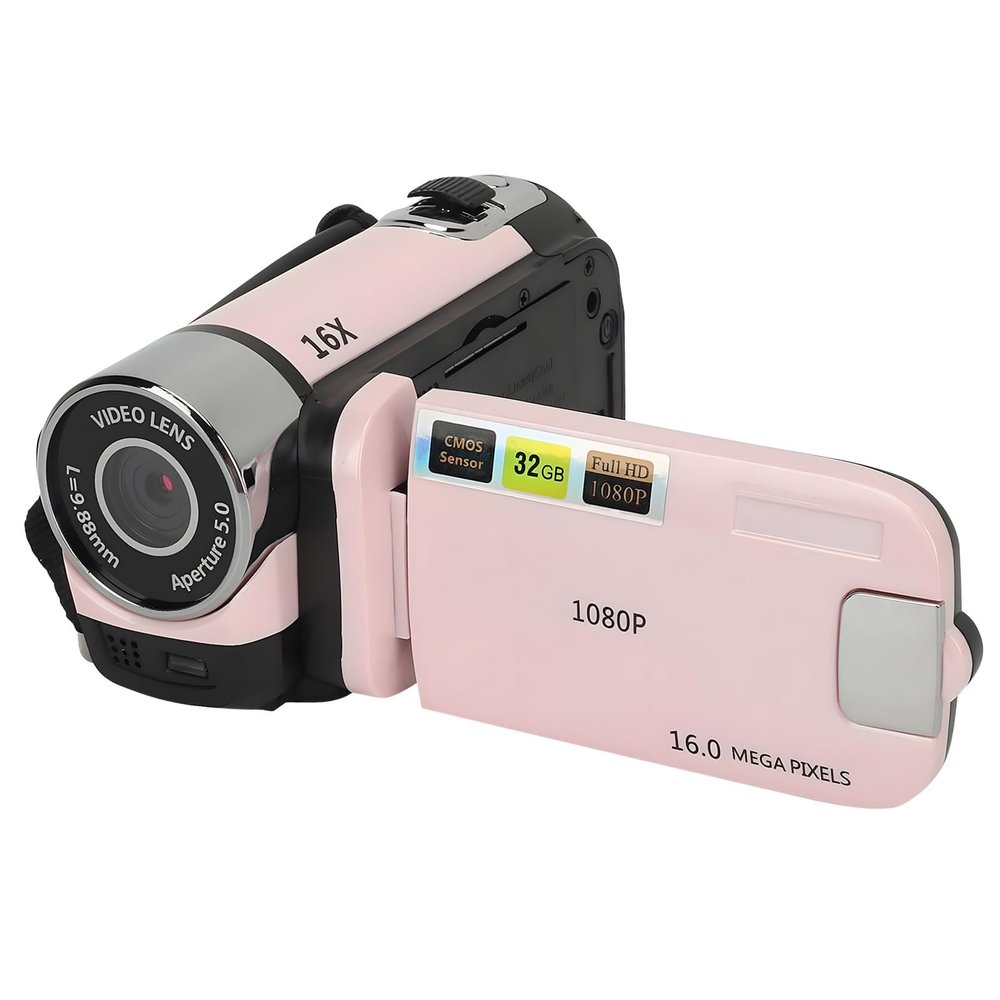 CATHATRR 16MP 720P Digital Camcorder Thin Transportable Camera for Travel Family Incidents Long Registering Dense Wilderness Exploration Camcorder