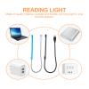 SHINEOFI 2Pcs USB Reading Lamp with Flexible Gooseneck Touch Dimmable LED Night Light for Laptop Keyboard Bedside Portable Compact Design view 4