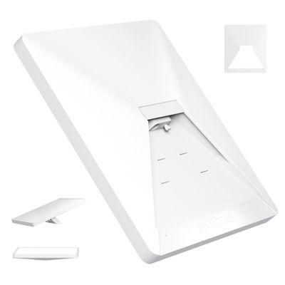STARGEAR Starlink Mini Case, Starlink Mini Protective Cover Liquid Silicone Case for Starlink Satellite Dish, Accessories for Starlinks Portable Protective Cover Shell with Black Sticker, White