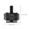 OHPHCALL 3PCS Dual Layer Hot Shoe Mount Adapter Screw for DSLR Camera Camcorder LED Light Microphone Monitor Compatible Easy Install Replacement view 2