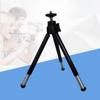 BRIGHTFUFU 4PCS Mini Telescopic Phone Tripod Two-Segment Portable Desktop Stand Multi-Position Mobile Broadcast Rack Camera Holder for Flat Surfaces Black view 2