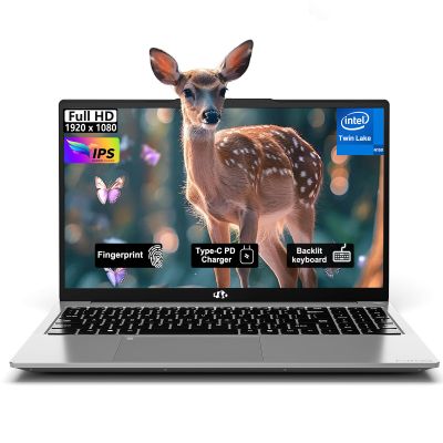 NIMO 15.6" FHD Laptop Computer, Intel Pentium N150 (Beat i3-1115G4, 4-Core Up to 3.6GHz), Laptop with Backlit Keyboard 65W Type-C Charger Fingerprint 8GB RAM 512GB SSD, for Home-Student and Business