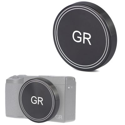 Aluminum Alloy Lens Cap for Ricoh GR IV GR4 Digital Camera, Precision CNC-Machined Protective Cover with Velvet Lining, Anti-Scratch Dustproof Fingerprint Resistant (Black)