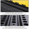 100cm Speed Bump, Channel Rubber Cable Protector Heavy Duty Modular Driveway Speed Bump Black Yellow Cable Protector Ramp view 4