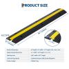 4 Pack of 1 Cable Protector Ramp, Channel Rubber Hose Ramp, Heavy Duty 22046Lbs Load Capacity Cable Wire Cord Cover Bumps, Driveway Hose Protector for Driveway &Outdoor view 3