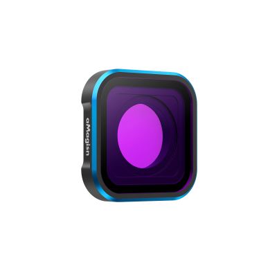 aMagisn Diving Filters for Hero 13/12/11/11 Mini/10/9, 2.0mm Thick Lens with Metal Frame, Waterproof Anti-Fogging Red Light Red Purple Filter for Underwater Photography (Diving Filter - Purple)