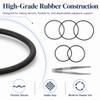 CD Player Belt Kit 5-Piece Japanese Rubber for Sony RCD-W500C RCD-W50C view 4