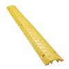100cm Speed Bump with 1 Cable Channel Rubber Cable Protector, for Asphalt Concrete Gravel Driveways Indoor Outdoor view 1