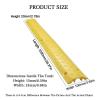 100cm Speed Bump with 1 Cable Channel Rubber Cable Protector, for Asphalt Concrete Gravel Driveways Indoor Outdoor view 2