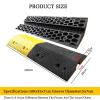100cm Speed Bump Cable Protector Heavy Duty Modular Driveway Speed Bump for Asphalt Concrete Traffic Lane(100x35x7CM) view 2
