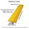 100cm Speed Bump with 1 Cable Channel Rubber Cable Protector, for Asphalt Concrete Gravel Driveways Indoor Outdoor view 2