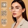 BIRDDIE Blue Light Blocking Glasses for Women & Men, UV400 Anti-Glare Computer Glasses for Gaming,Reading & Eye Strain Relief (Transparent) view 2